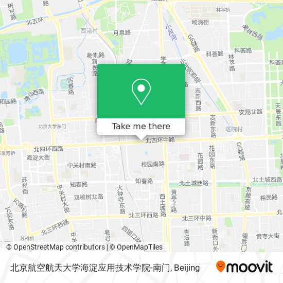 北京航空航天大学海淀应用技术学院-南门 map