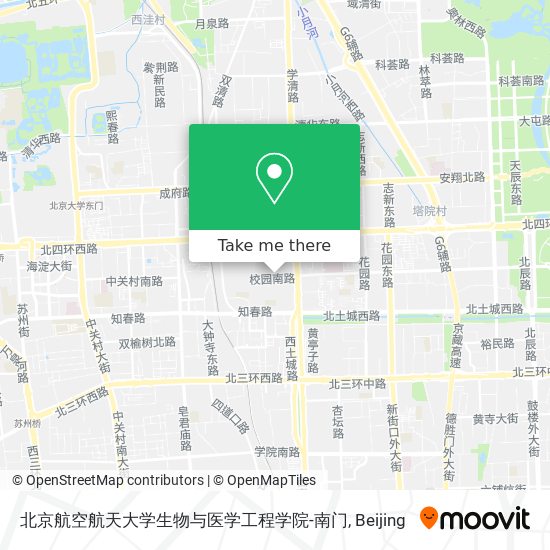 北京航空航天大学生物与医学工程学院-南门 map