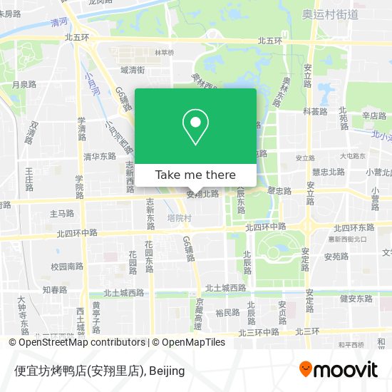 便宜坊烤鸭店(安翔里店) map