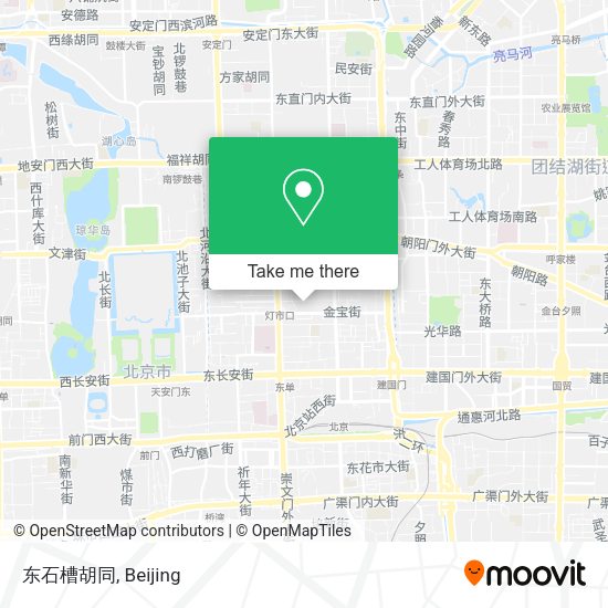 东石槽胡同 map