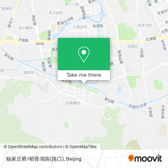 杨家庄桥/稻香湖路(路口) map