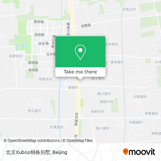 北京Xuboo独栋别墅 map