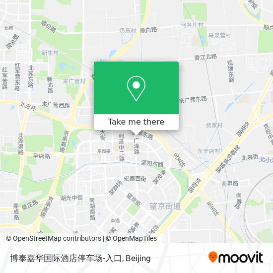 博泰嘉华国际酒店停车场-入口 map