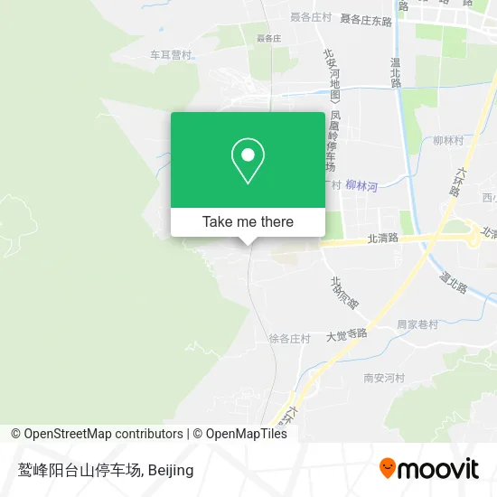 鹫峰阳台山停车场 map