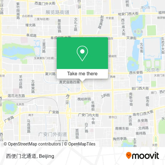 西便门北通道 map