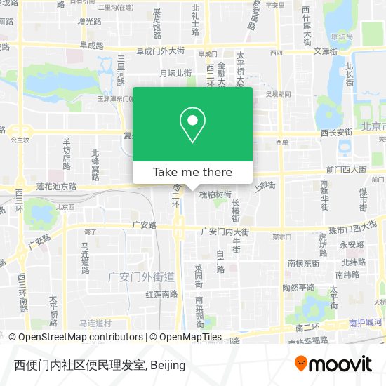 西便门内社区便民理发室 map
