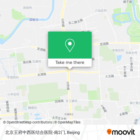 北京王府中西医结合医院-南2门 map