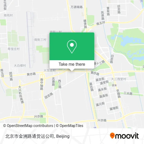 北京市金洲路通货运公司 map