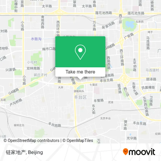 链家地产 map