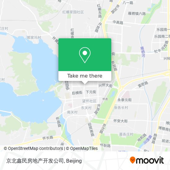 京北鑫民房地产开发公司 map