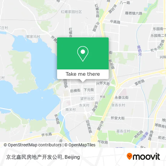 京北鑫民房地产开发公司 map