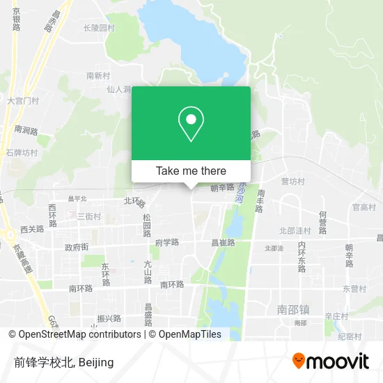 前锋学校北 map