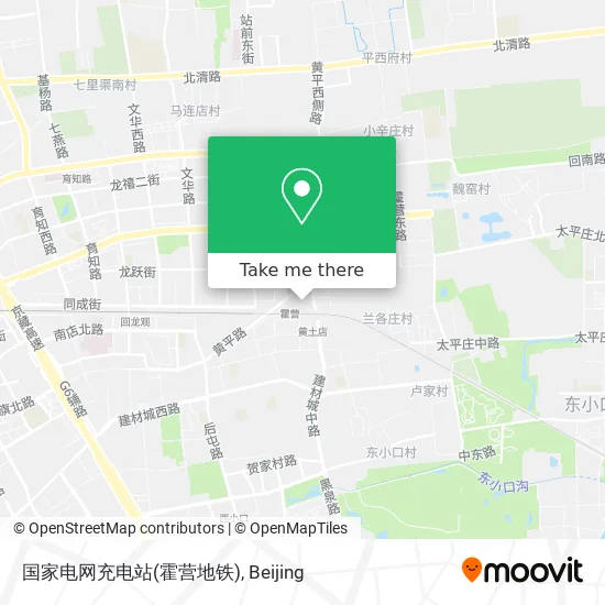 国家电网充电站(霍营地铁) map