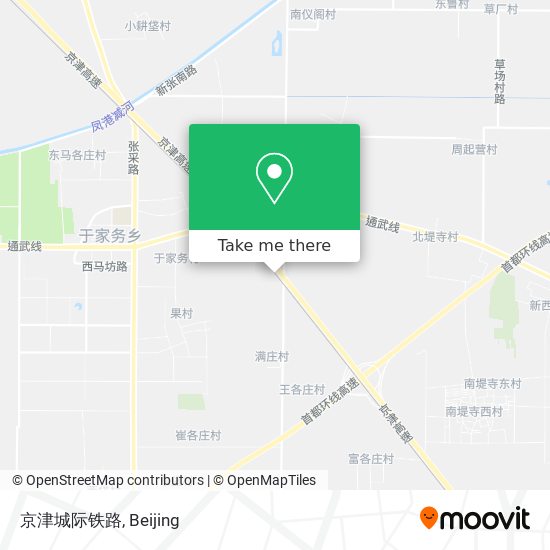 京津城际铁路 map