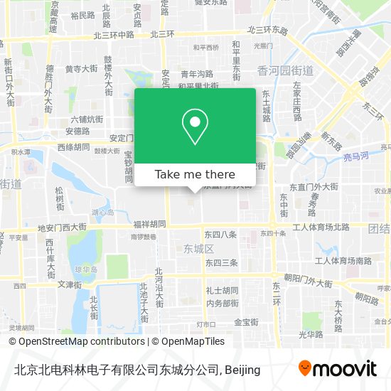 北京北电科林电子有限公司东城分公司 map