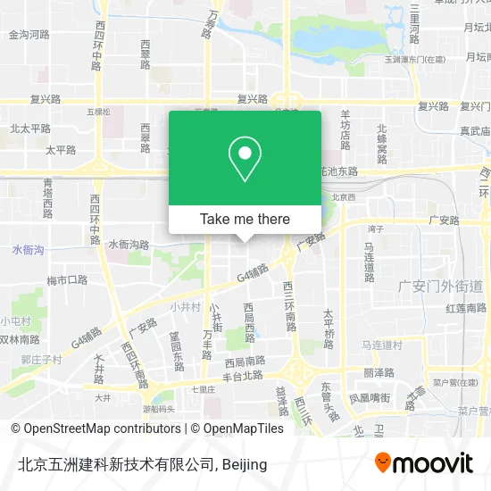 北京五洲建科新技术有限公司 map