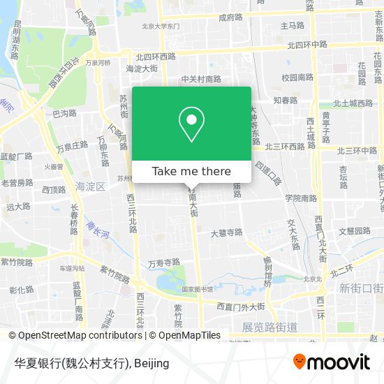 华夏银行(魏公村支行) map