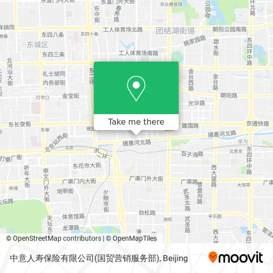 中意人寿保险有限公司(国贸营销服务部) map