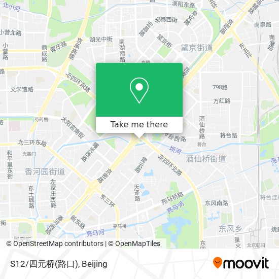S12/四元桥(路口) map