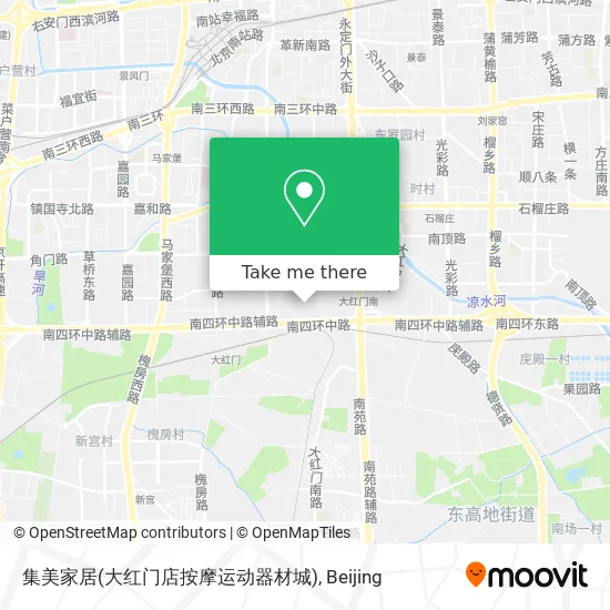 集美家居(大红门店按摩运动器材城) map