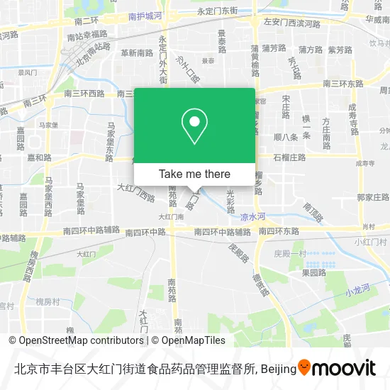 北京市丰台区大红门街道食品药品管理监督所 map