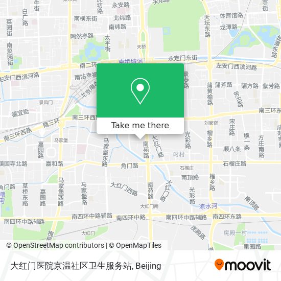 大红门医院京温社区卫生服务站 map