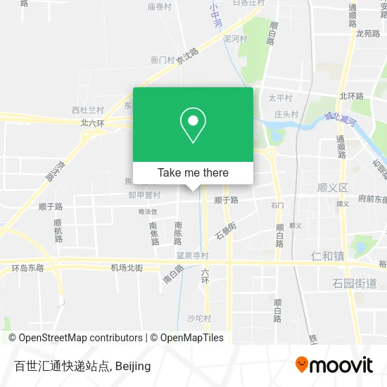 百世汇通快递站点 map
