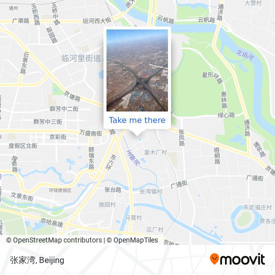 张家湾 map