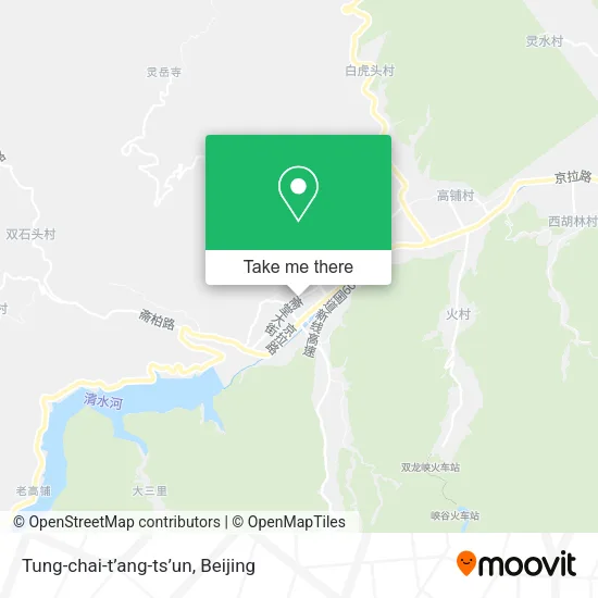 Tung-chai-t’ang-ts’un map