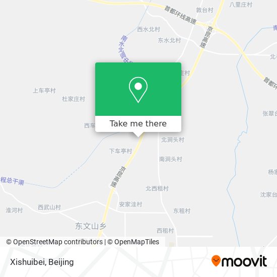 Xishuibei map