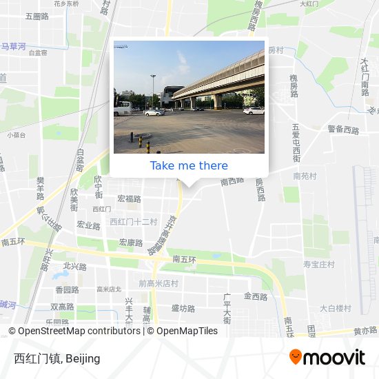 西红门镇 map