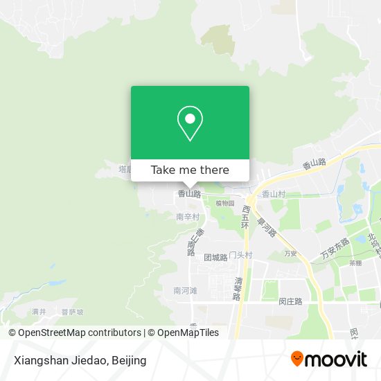 Xiangshan Jiedao map