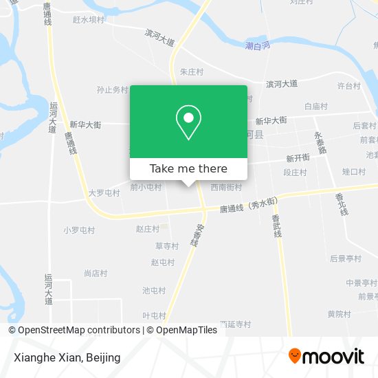 Xianghe Xian map