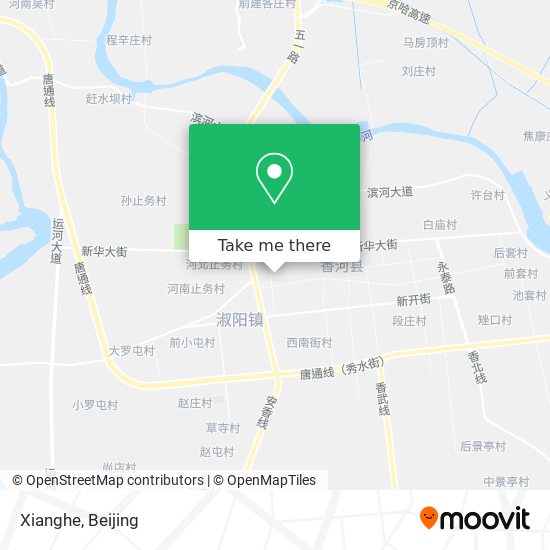 Xianghe map