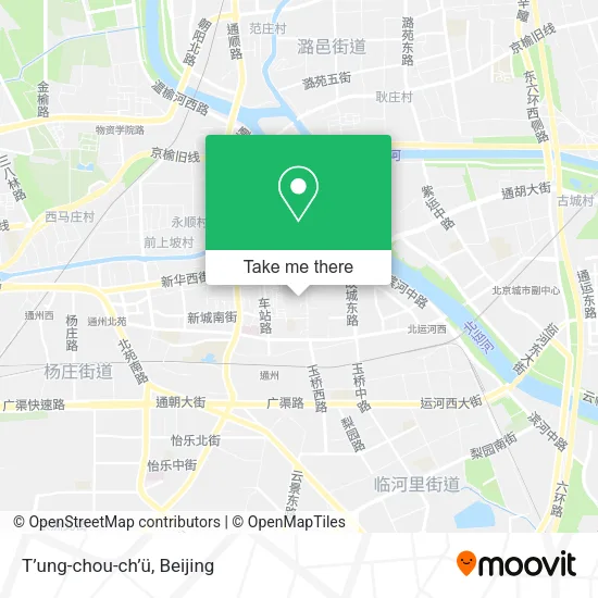 T’ung-chou-ch’ü map