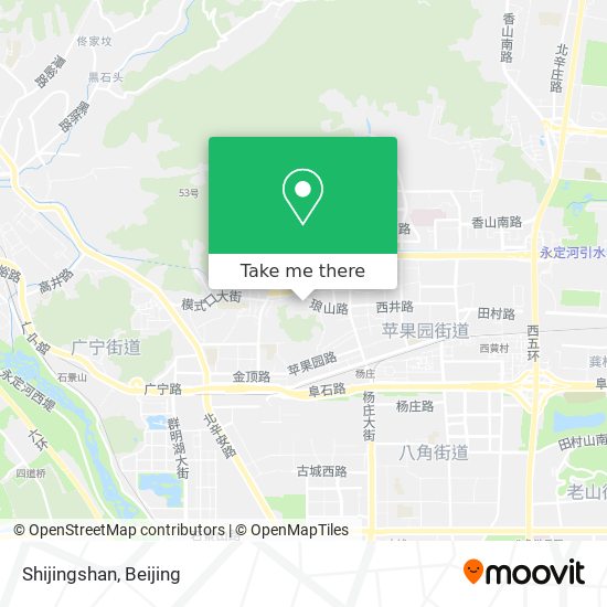Shijingshan map