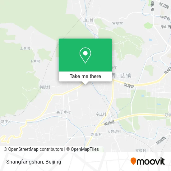 Shangfangshan map