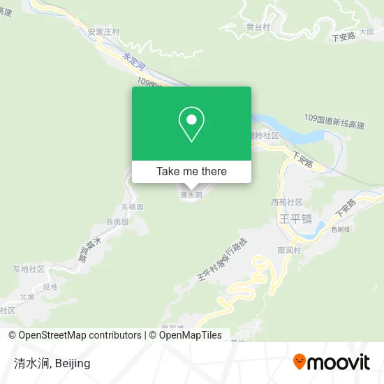 清水涧 map