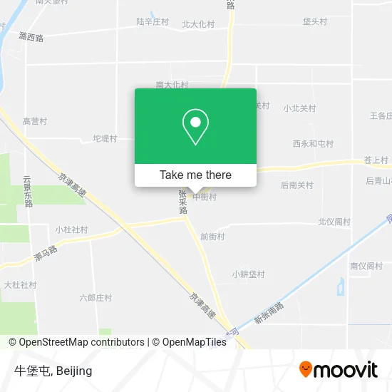 牛堡屯 map