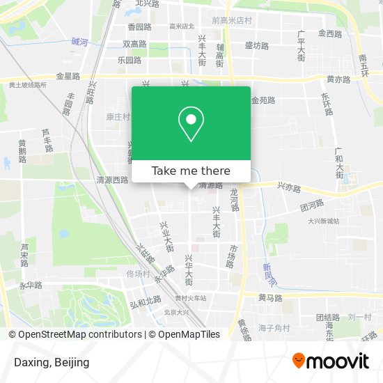 Daxing map