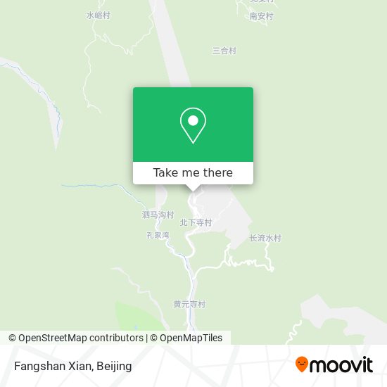 Fangshan Xian map