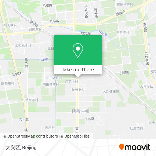 大兴区 map