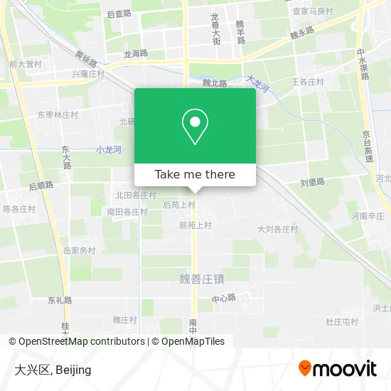 大兴区 map