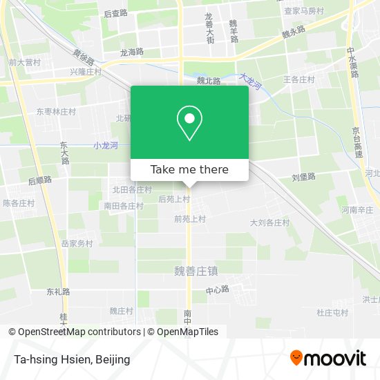 Ta-hsing Hsien map