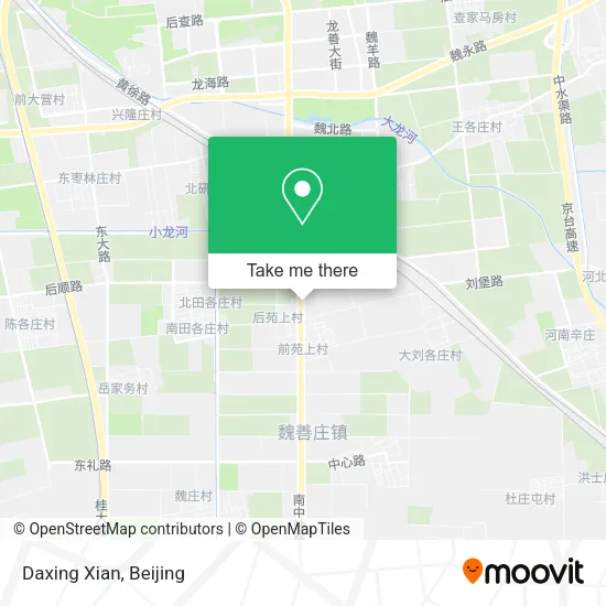 Daxing Xian map