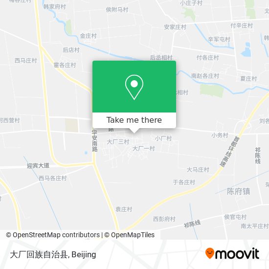 大厂回族自治县 map
