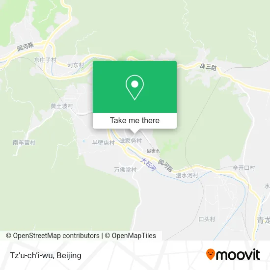 Tz’u-ch’i-wu map