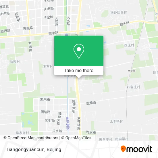 Tiangongyuancun map