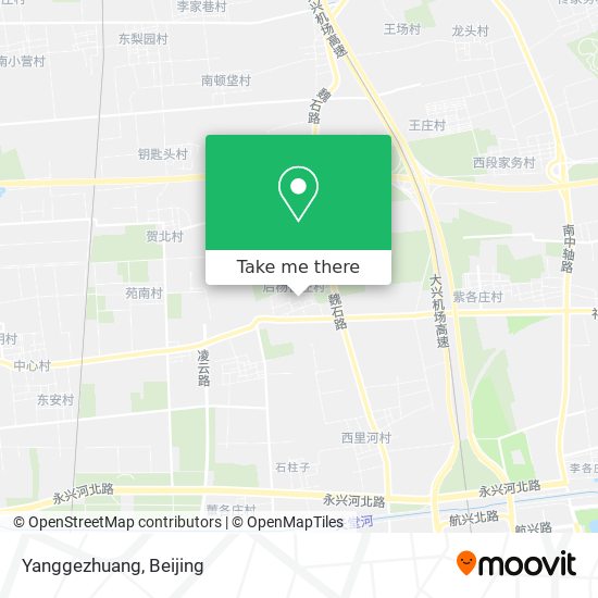 Yanggezhuang map