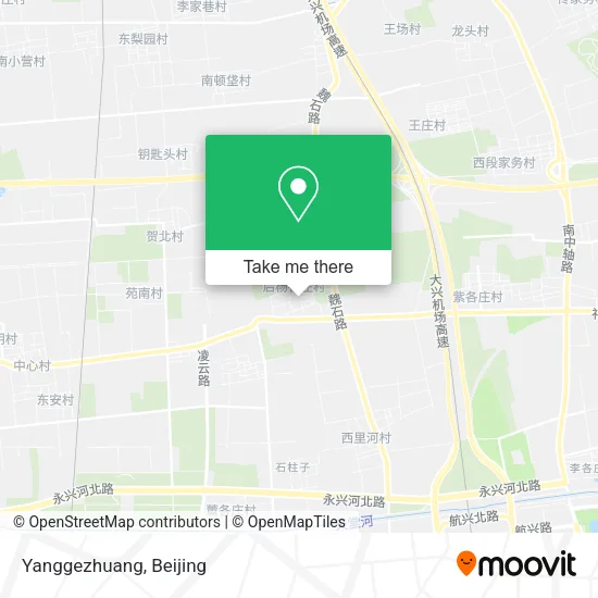 Yanggezhuang map